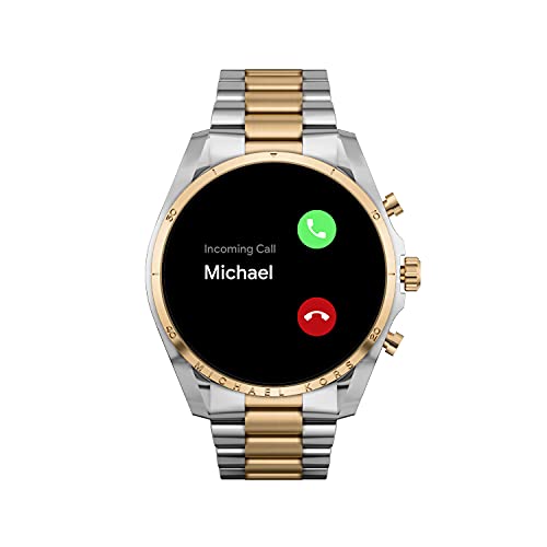 Michael Kors Men's or Women's Gen 6 44mm Touchscreen Smart Watch with Alexa Built-In, Fitness Tracker, Sleep Tracker, GPS, Music Control, Smartphone Notifications (Model: MKT5133V)