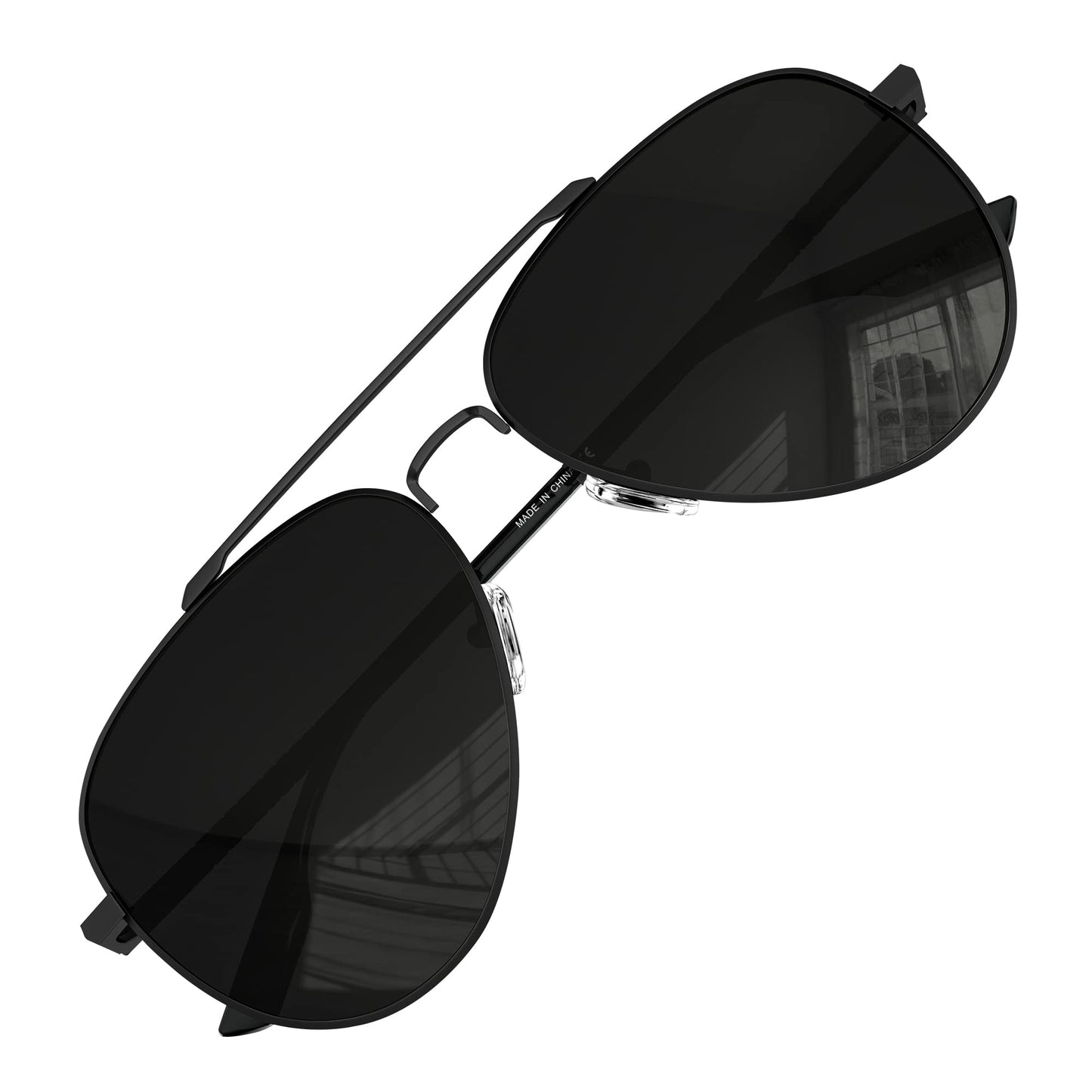LUENX Aviator Sunglasses for Men Women Polarized - UV 400 Protection with case 60MM