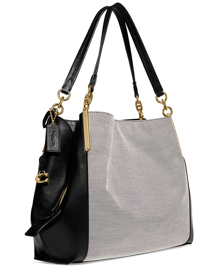 Badge Jacquard Dalton 31 Shoulder Bag - Macy's Exclusive