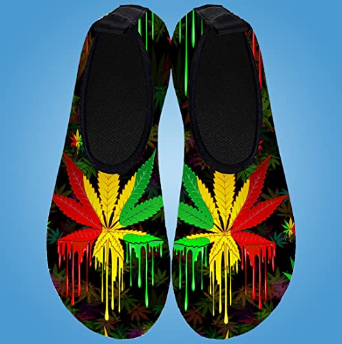 WEED WATER SHOES Water Shoes for Mens Womens Quick-Dry Aqua Socks Swim Beach Shoes for Outdoor Surfing Yoga