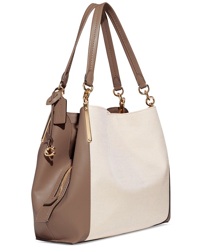 Badge Jacquard Dalton 31 Shoulder Bag - Macy's Exclusive