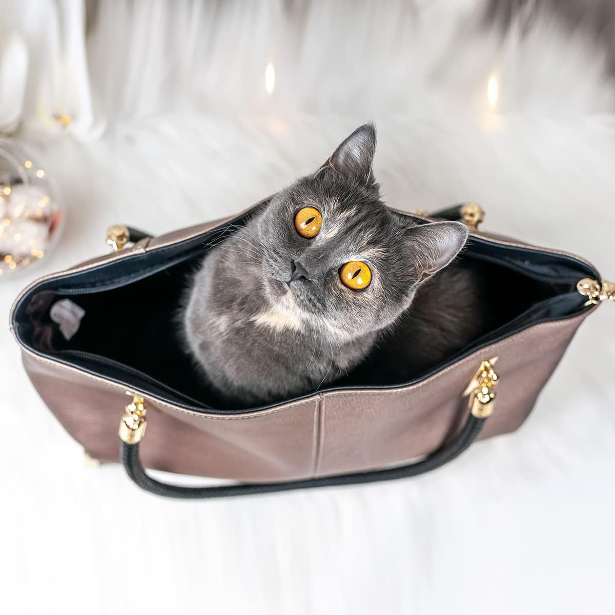 FOXLOVER Large Capacity Tote Handbags for Women, Genuine Leather Ladies Top-handle Bags Fashion Shoulder Bags Purses