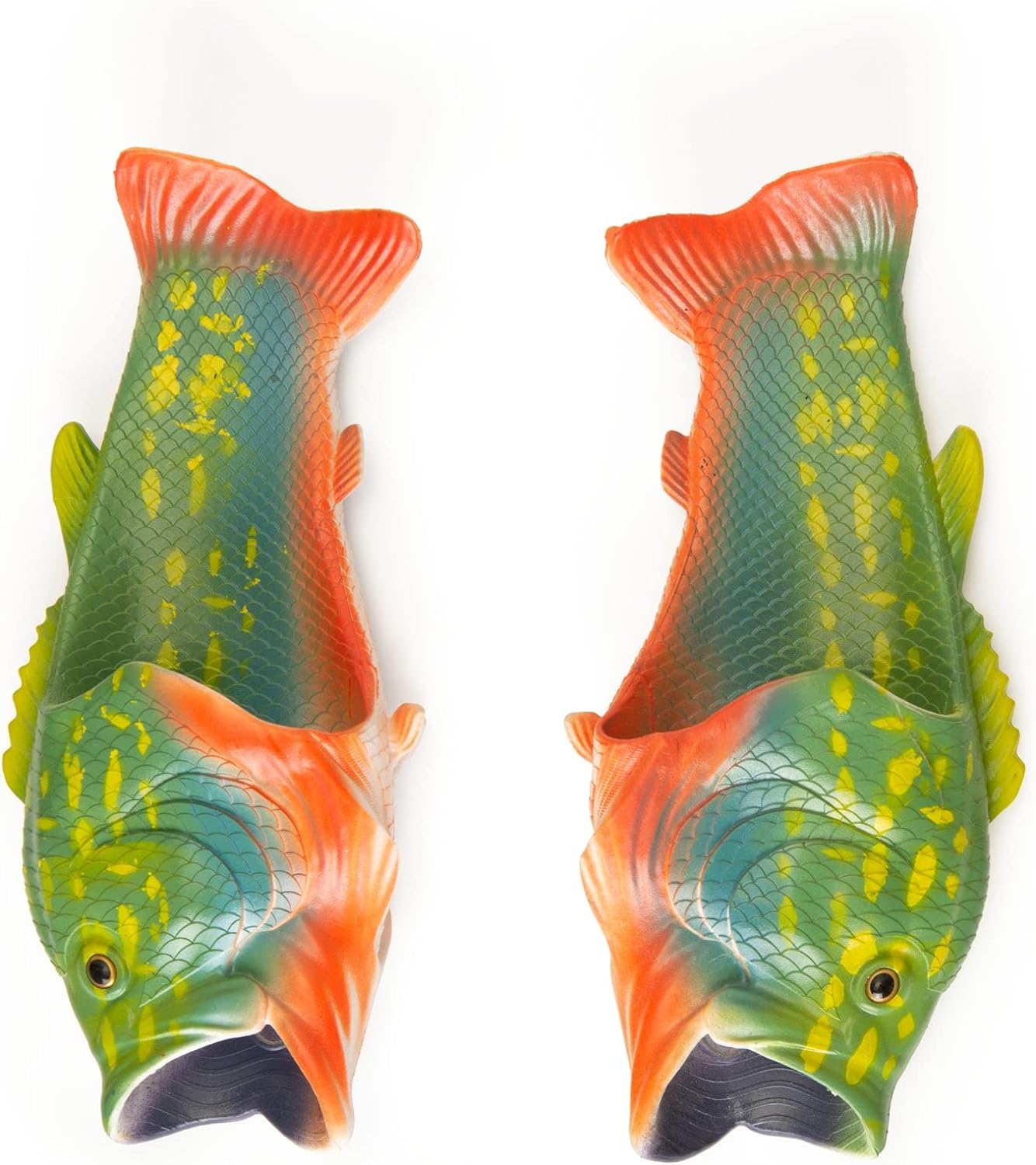 Coddies Fish Flip Flops | The Original Fish Slippers | Funny Gift, Unisex Sandals, Bass Slides, Pool, Beach & Shower Shoes | Men, Women & Kids