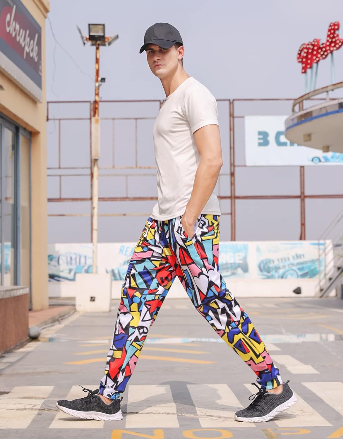 RAISEVERN Mens Sweatpants with Pockets Joggers for Men Sports Casual Sweat Pants with Drawstring