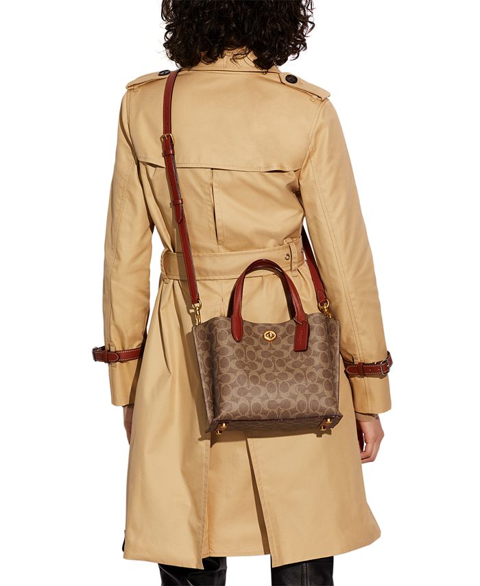 Signature Coated Canvas Willow Tote 24 with Convertible Straps