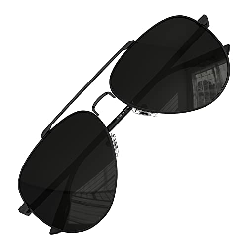 LUENX Aviator Sunglasses for Men Women Polarized - UV 400 Protection with case 60MM