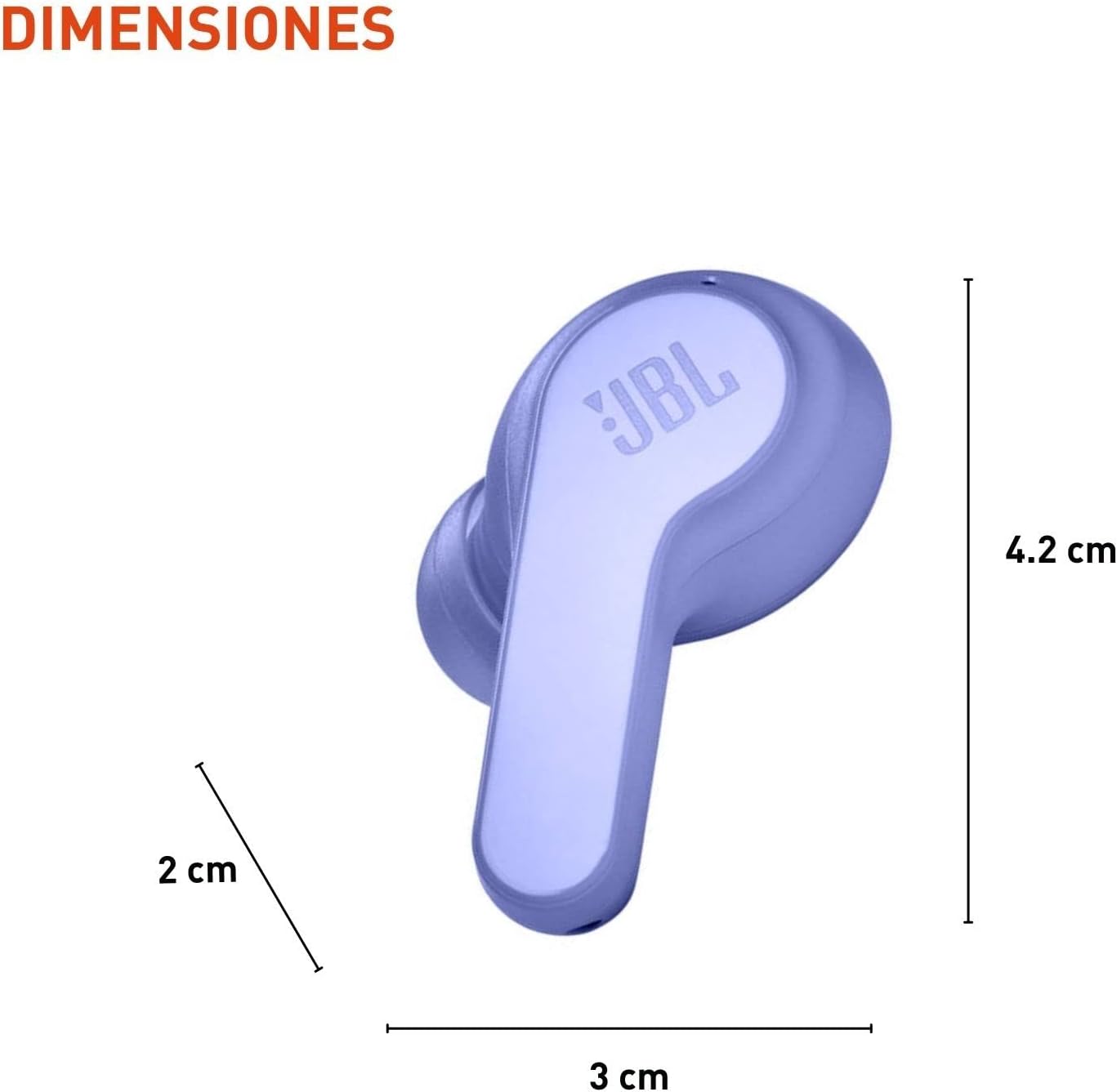 JBL Vibe 200TWS True Wireless Earbuds - Black, Small
