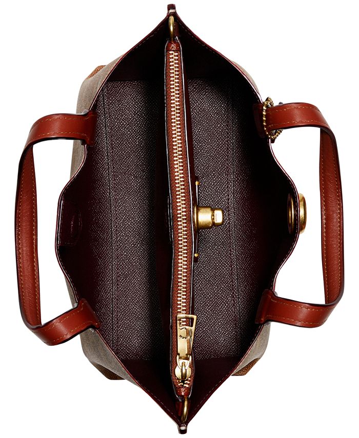 Signature Coated Canvas Willow Tote 24 with Convertible Straps