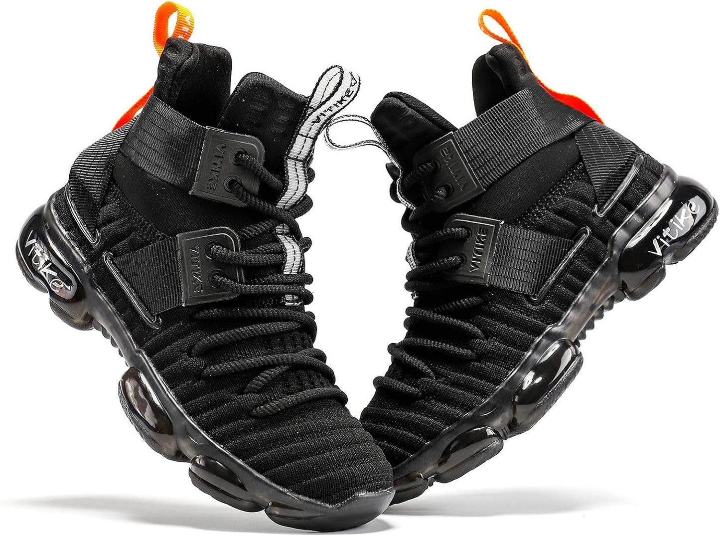 VITUOFLY Kids Basketball Shoes Boys Air Cushion Sneakers Girls Mid Top School Training Shoes Non-Slip Outdoor Sports Shoes Comfortable Boys Running Shoes Durable Little Kid/Big Kid