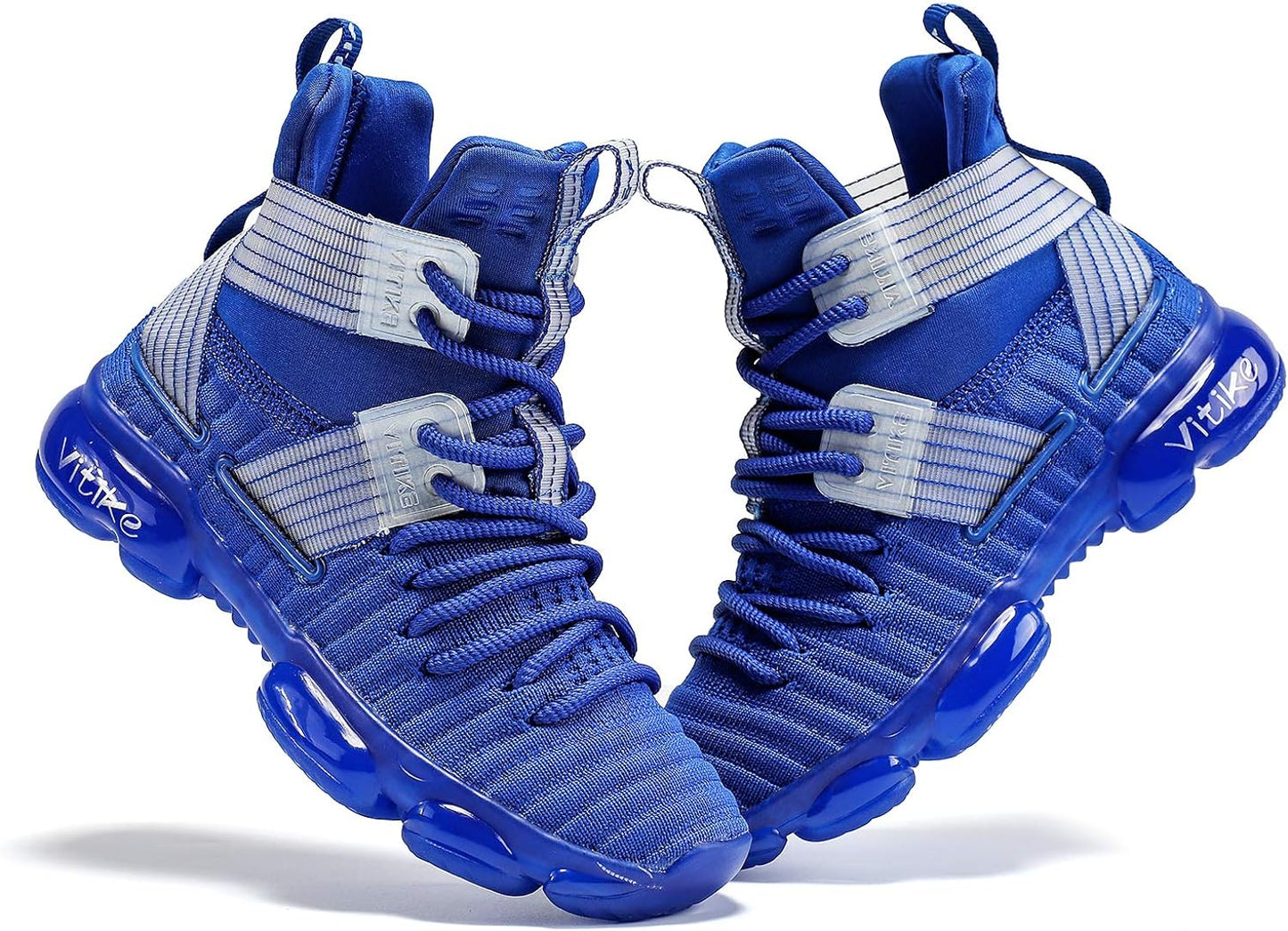 VITUOFLY Kids Basketball Shoes Boys Air Cushion Sneakers Girls Mid Top School Training Shoes Non-Slip Outdoor Sports Shoes Comfortable Boys Running Shoes Durable Little Kid/Big Kid
