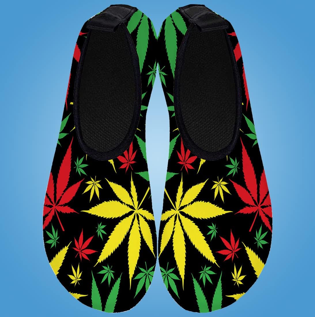 WEED WATER SHOES Water Shoes for Mens Womens Quick-Dry Aqua Socks Swim Beach Shoes for Outdoor Surfing Yoga