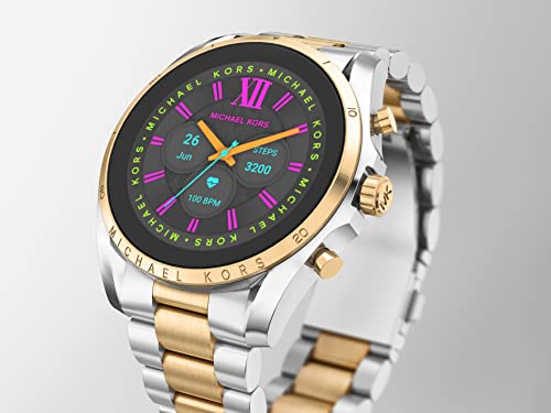 Michael Kors Men's or Women's Gen 6 44mm Touchscreen Smart Watch with Alexa Built-In, Fitness Tracker, Sleep Tracker, GPS, Music Control, Smartphone Notifications (Model: MKT5133V)