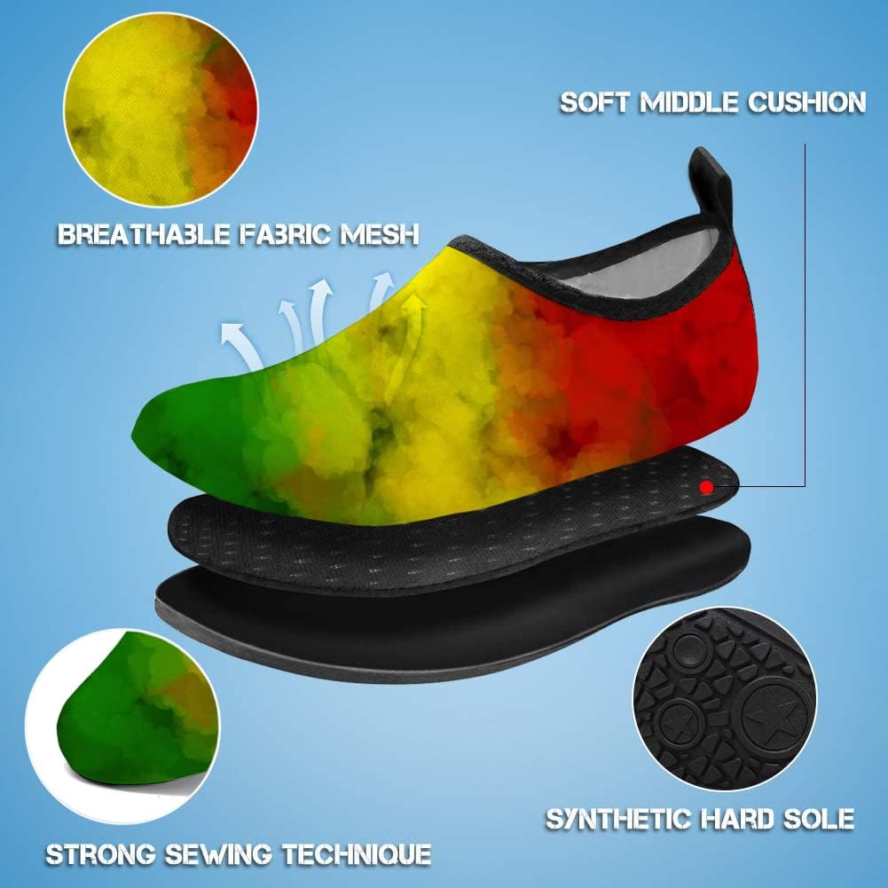 WEED WATER SHOES Water Shoes for Mens Womens Quick-Dry Aqua Socks Swim Beach Shoes for Outdoor Surfing Yoga