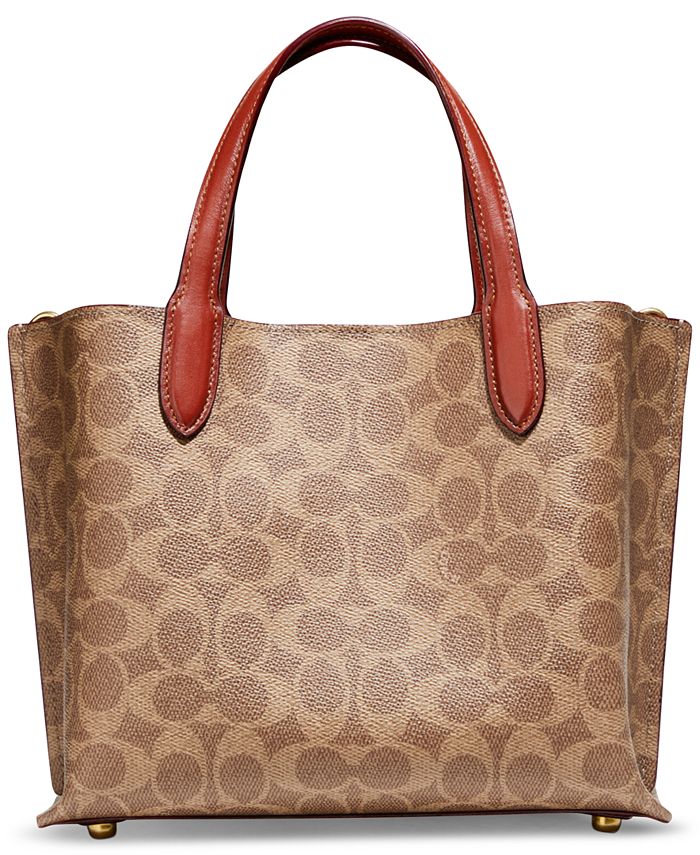 Signature Coated Canvas Willow Tote 24 with Convertible Straps