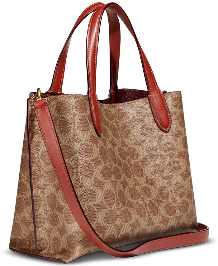 Signature Coated Canvas Willow Tote 24 with Convertible Straps
