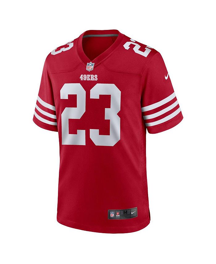 Men's Christian McCaffrey Scarlet San Francisco 49ers Game Player Jersey
