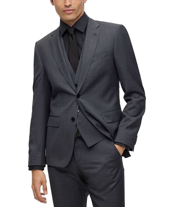 Men's Slim-Fit Houndstooth Suit