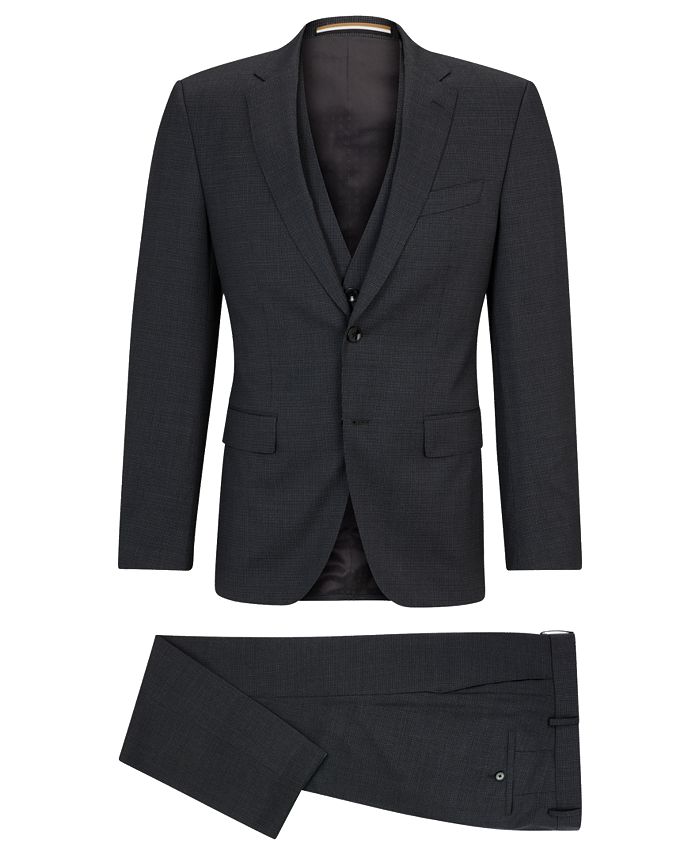 Men's Slim-Fit Houndstooth Suit