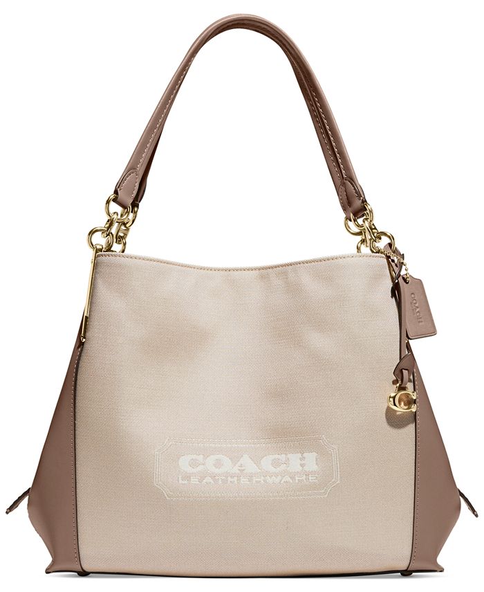 Badge Jacquard Dalton 31 Shoulder Bag - Macy's Exclusive
