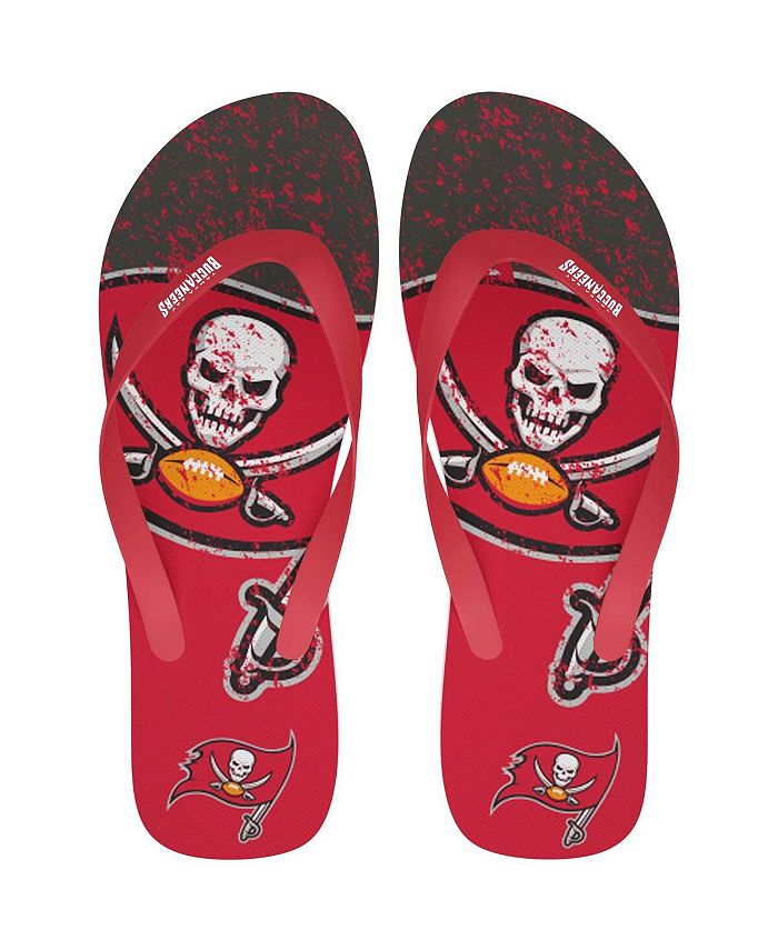 Men's and Women's Tampa Bay Buccaneers Big Logo Flip-Flops