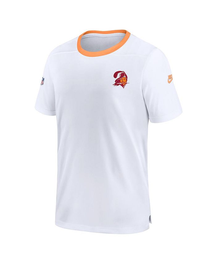 Men's White Tampa Bay Buccaneers Throwback Coach Performance T-shirt