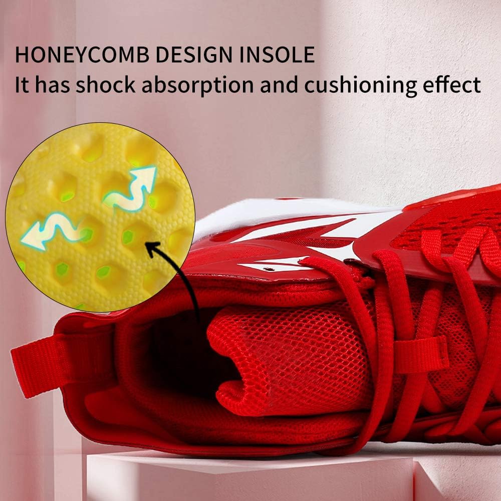 VITUOFLY Kids Basketball Shoes Boys Air Cushion Sneakers Girls Mid Top School Training Shoes Non-Slip Outdoor Sports Shoes Comfortable Boys Running Shoes Durable Little Kid/Big Kid