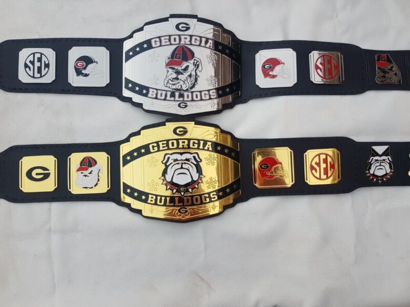Championship American Football NFL Belt Georgia Bulldogs Super Bowl 2MM METAL