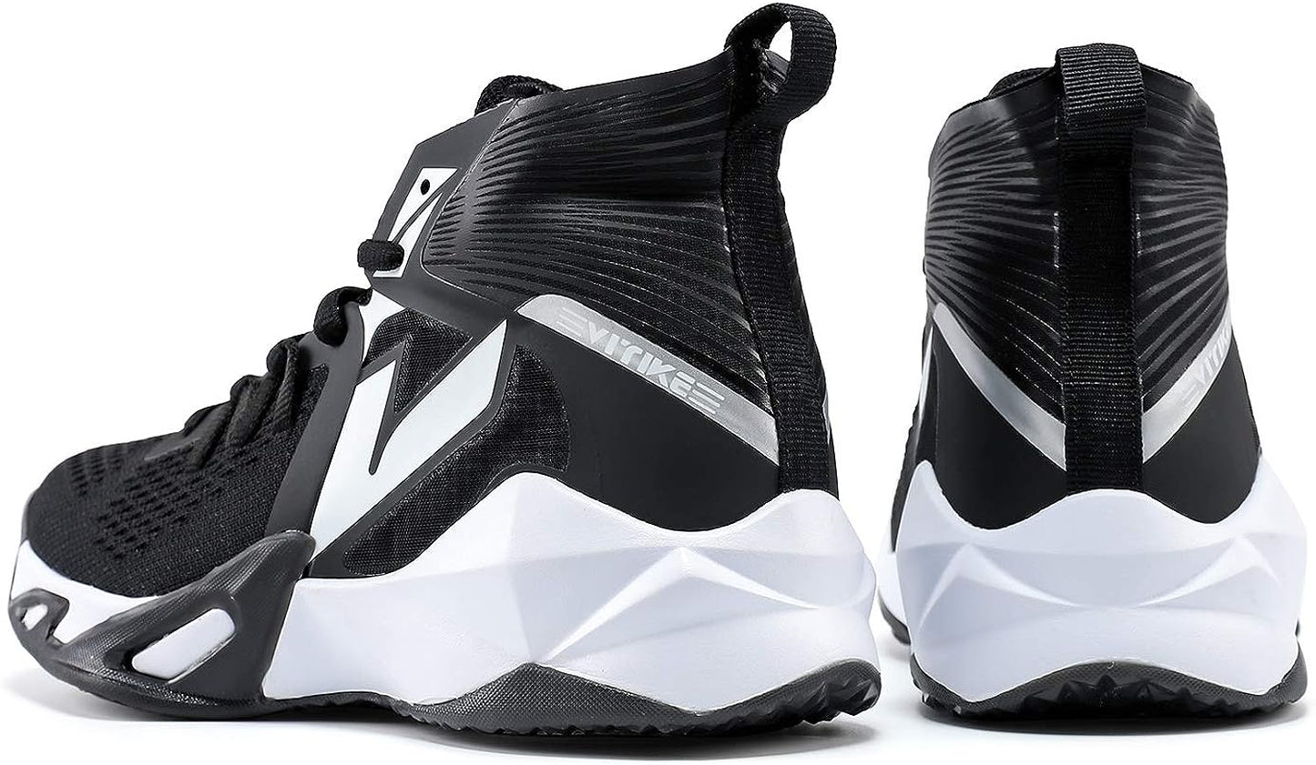 VITUOFLY Kids Basketball Shoes Boys Air Cushion Sneakers Girls Mid Top School Training Shoes Non-Slip Outdoor Sports Shoes Comfortable Boys Running Shoes Durable Little Kid/Big Kid