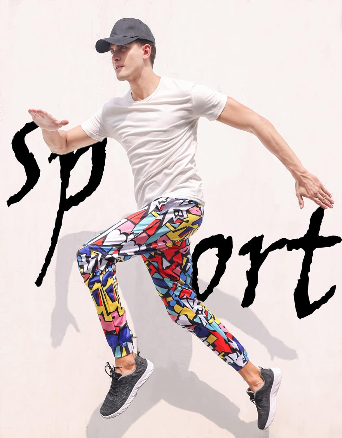 RAISEVERN Mens Sweatpants with Pockets Joggers for Men Sports Casual Sweat Pants with Drawstring