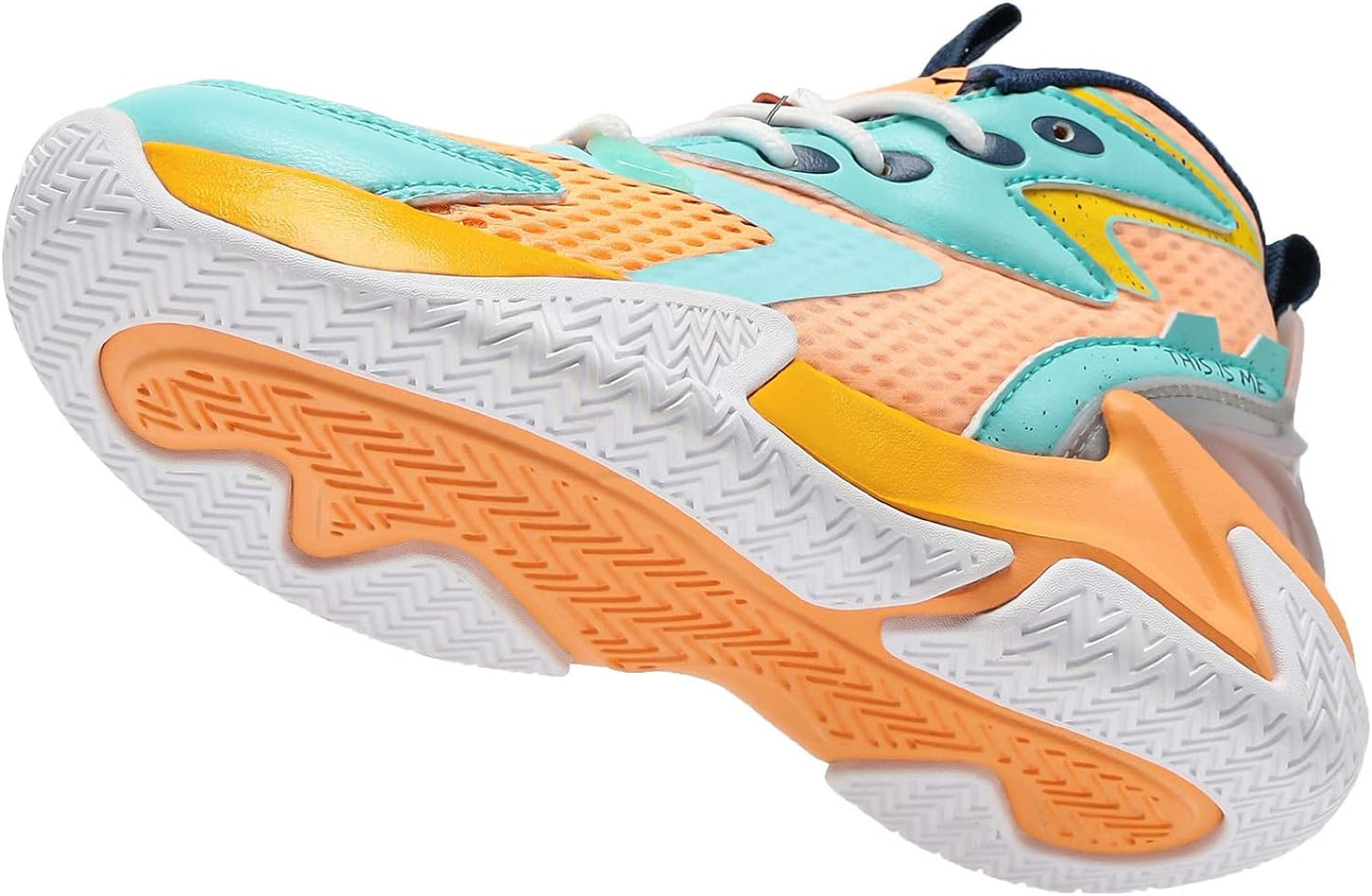 VITUOFLY Kids Basketball Shoes Boys Air Cushion Sneakers Girls Mid Top School Training Shoes Non-Slip Outdoor Sports Shoes Comfortable Boys Running Shoes Durable Little Kid/Big Kid