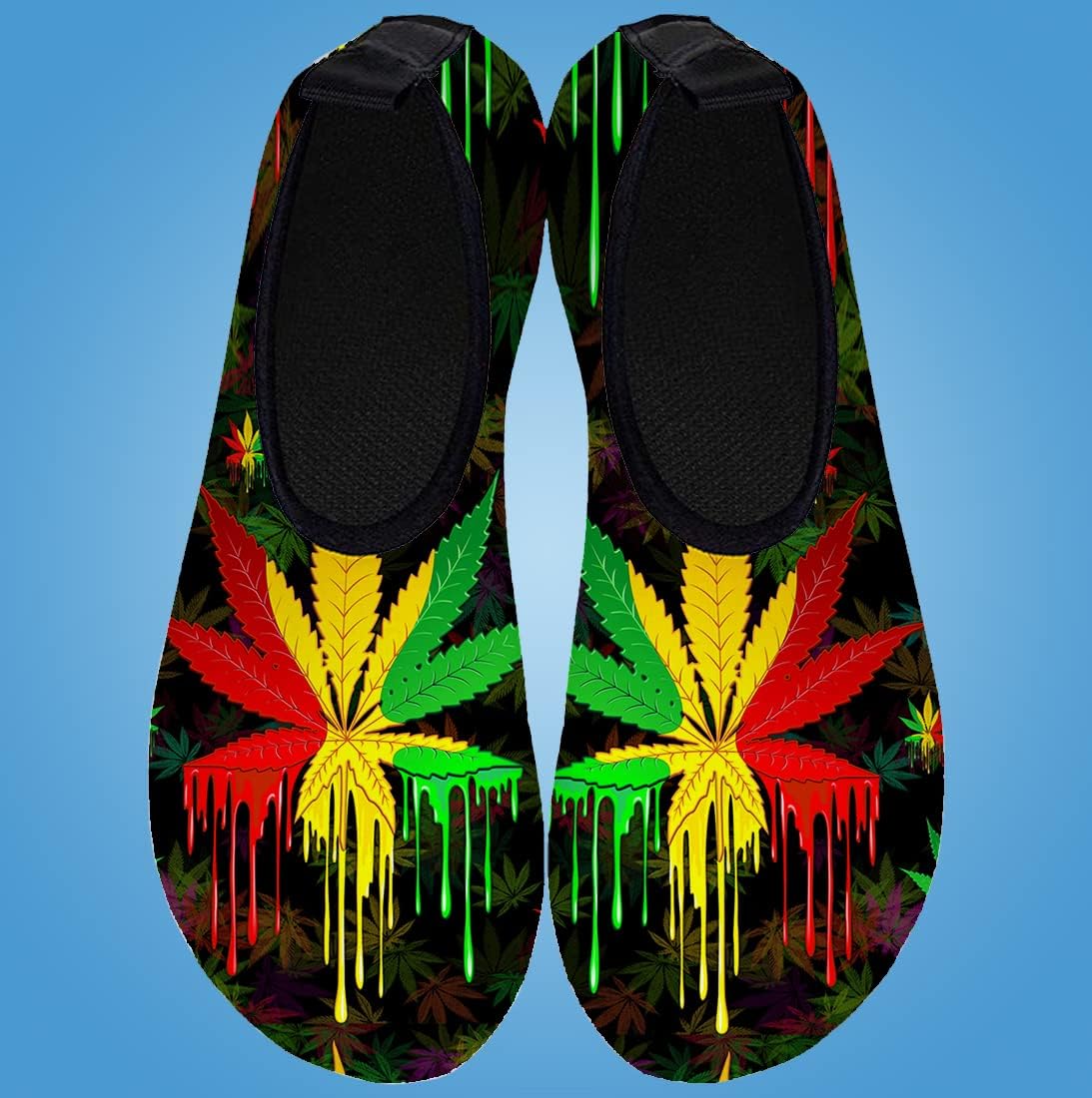 WEED WATER SHOES Water Shoes for Mens Womens Quick-Dry Aqua Socks Swim Beach Shoes for Outdoor Surfing Yoga