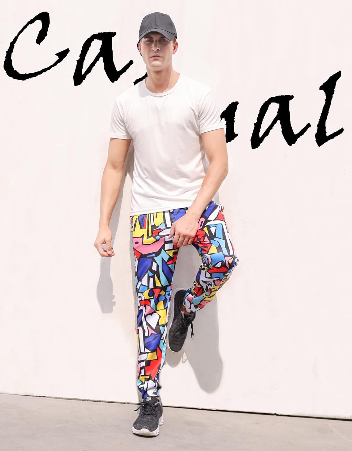 RAISEVERN Mens Sweatpants with Pockets Joggers for Men Sports Casual Sweat Pants with Drawstring
