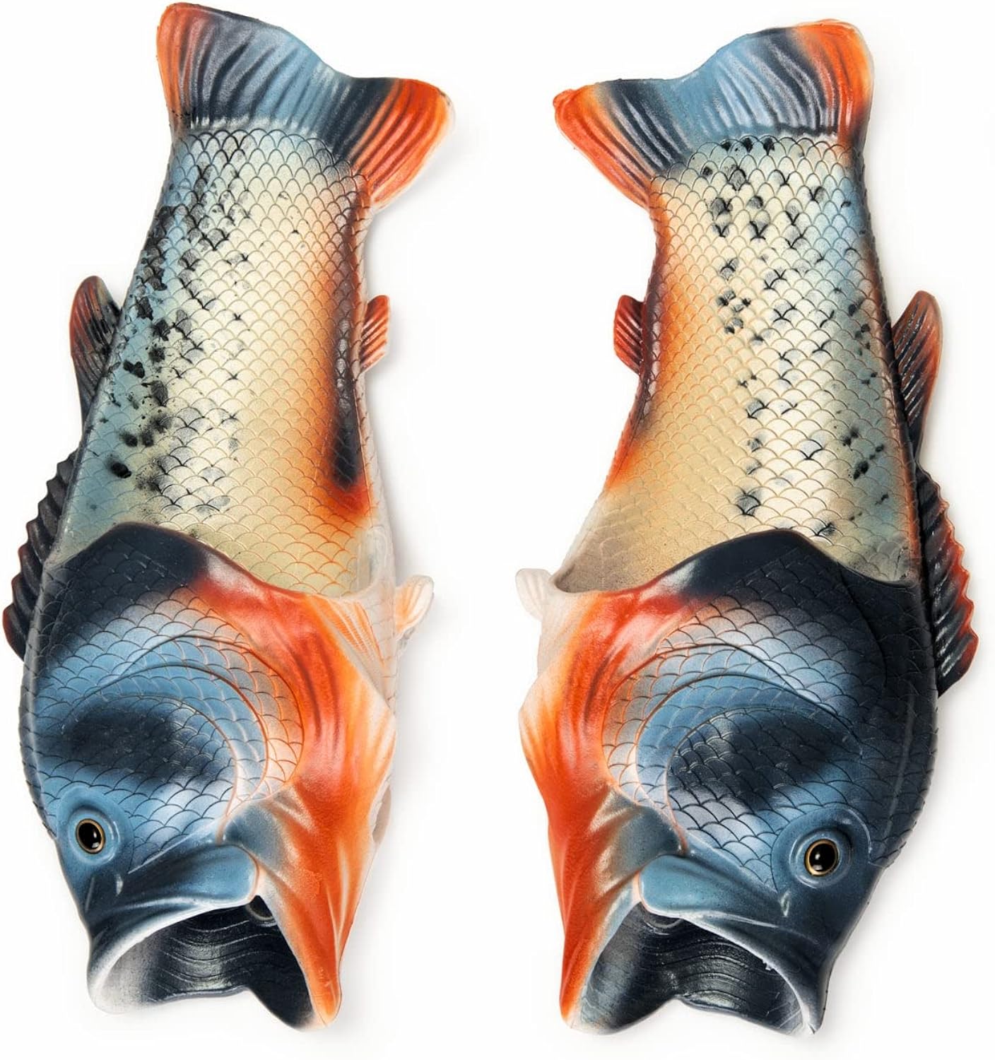 Coddies Fish Flip Flops | The Original Fish Slippers | Funny Gift, Unisex Sandals, Bass Slides, Pool, Beach & Shower Shoes | Men, Women & Kids