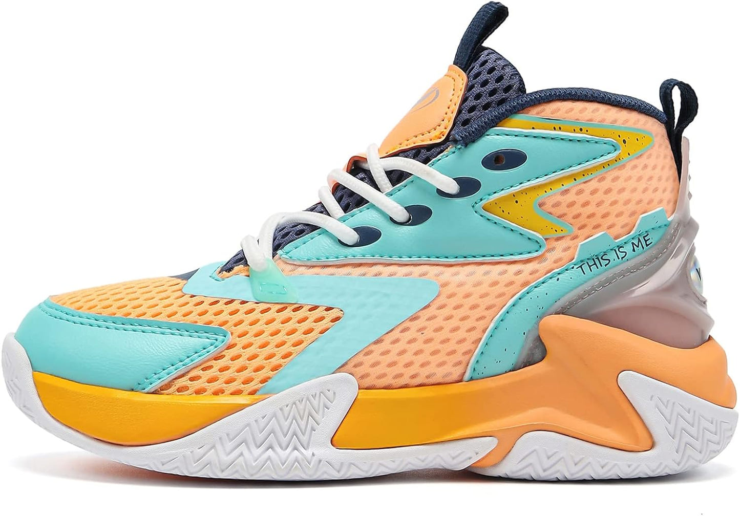 VITUOFLY Kids Basketball Shoes Boys Air Cushion Sneakers Girls Mid Top School Training Shoes Non-Slip Outdoor Sports Shoes Comfortable Boys Running Shoes Durable Little Kid/Big Kid