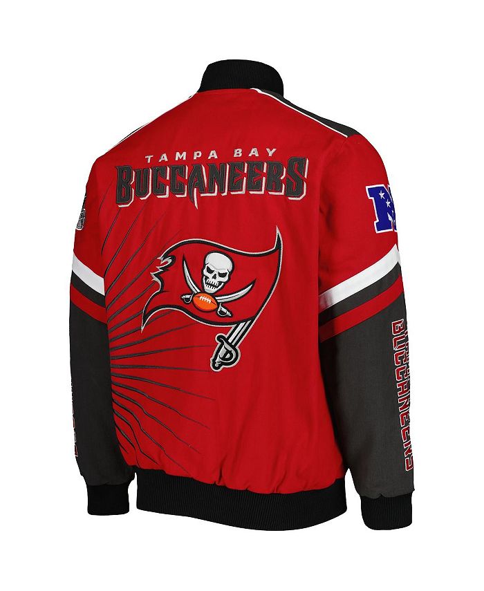 Men's Red Tampa Bay Buccaneers Extreme Redzone Full-Snap Varsity Jacket