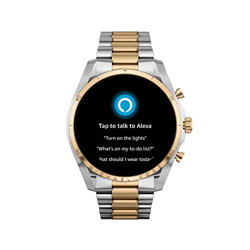 Michael Kors Men's or Women's Gen 6 44mm Touchscreen Smart Watch with Alexa Built-In, Fitness Tracker, Sleep Tracker, GPS, Music Control, Smartphone Notifications (Model: MKT5133V)