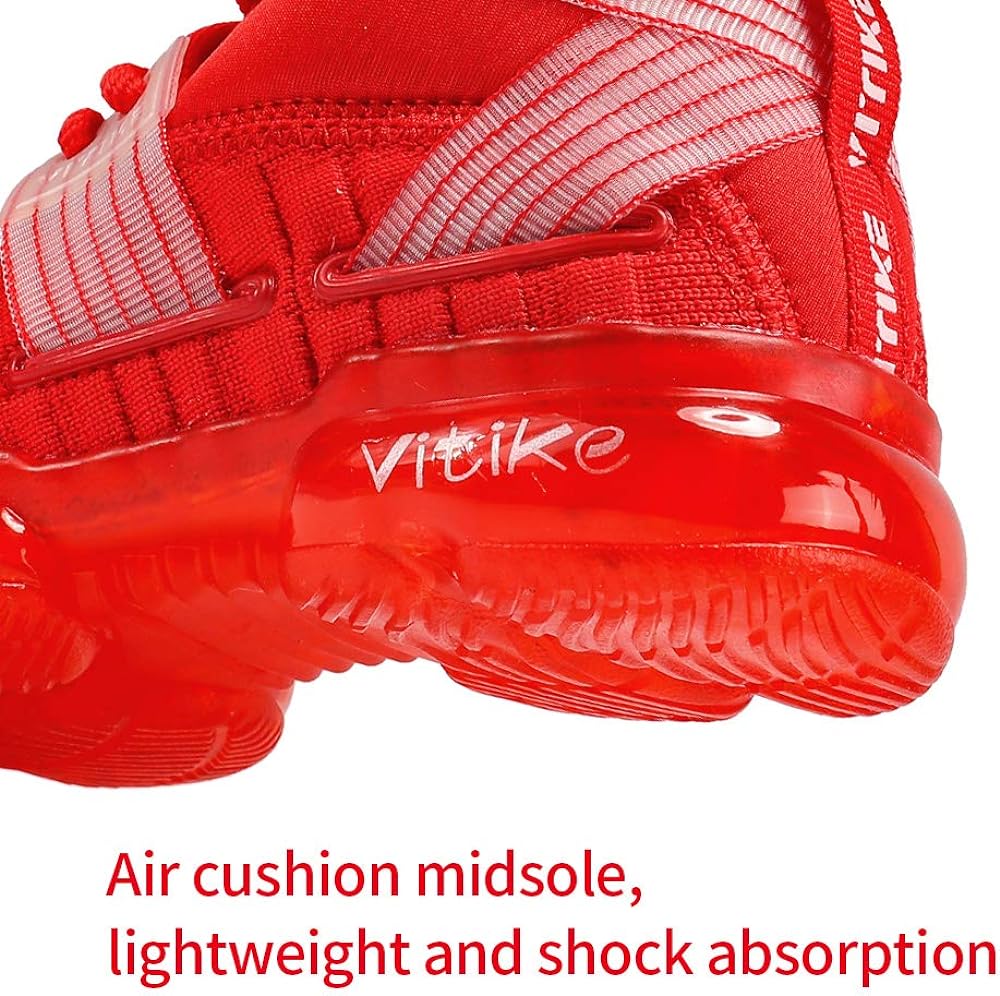 VITUOFLY Kids Basketball Shoes Boys Air Cushion Sneakers Girls Mid Top School Training Shoes Non-Slip Outdoor Sports Shoes Comfortable Boys Running Shoes Durable Little Kid/Big Kid