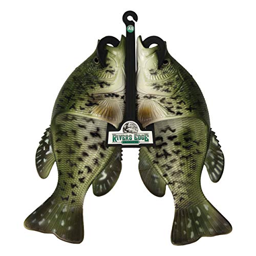 Rivers Edge Products Crappie Fish Sandals, Slip Resistant Contoured Foot Bed, Large