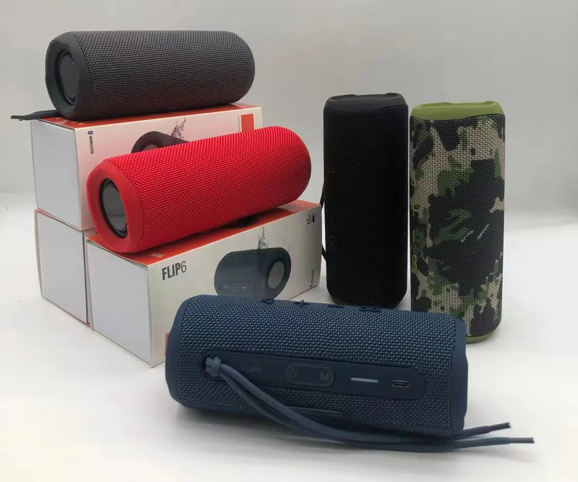 speaker flip 6 Outdoor Sports Waterproof Portable Subwoofer Bass Wireless BT 5.0 Speaker with TF USB FM Local Warehouse
