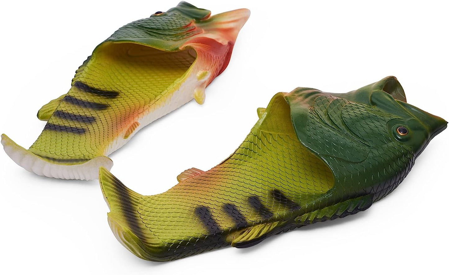 Coddies Fish Flip Flops | The Original Fish Slippers | Funny Gift, Unisex Sandals, Bass Slides, Pool, Beach & Shower Shoes | Men, Women & Kids
