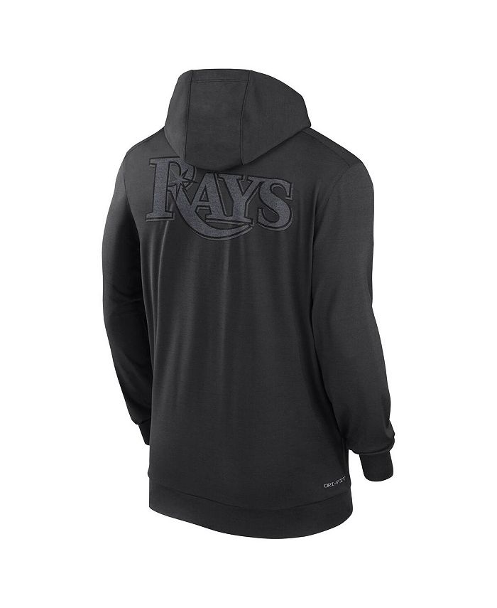 Men's Black Tampa Bay Rays Authentic Collection Travel Performance Full-Zip Hoodie
