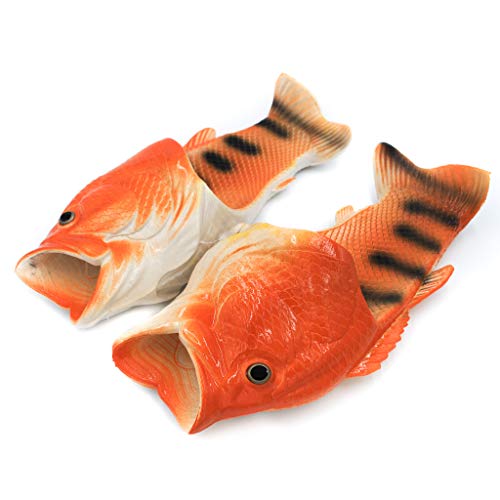 Coddies Fish Flip Flops | The Original Fish Slippers | Funny Gift, Unisex Sandals, Bass Slides, Pool, Beach & Shower Shoes | Men, Women & Kids