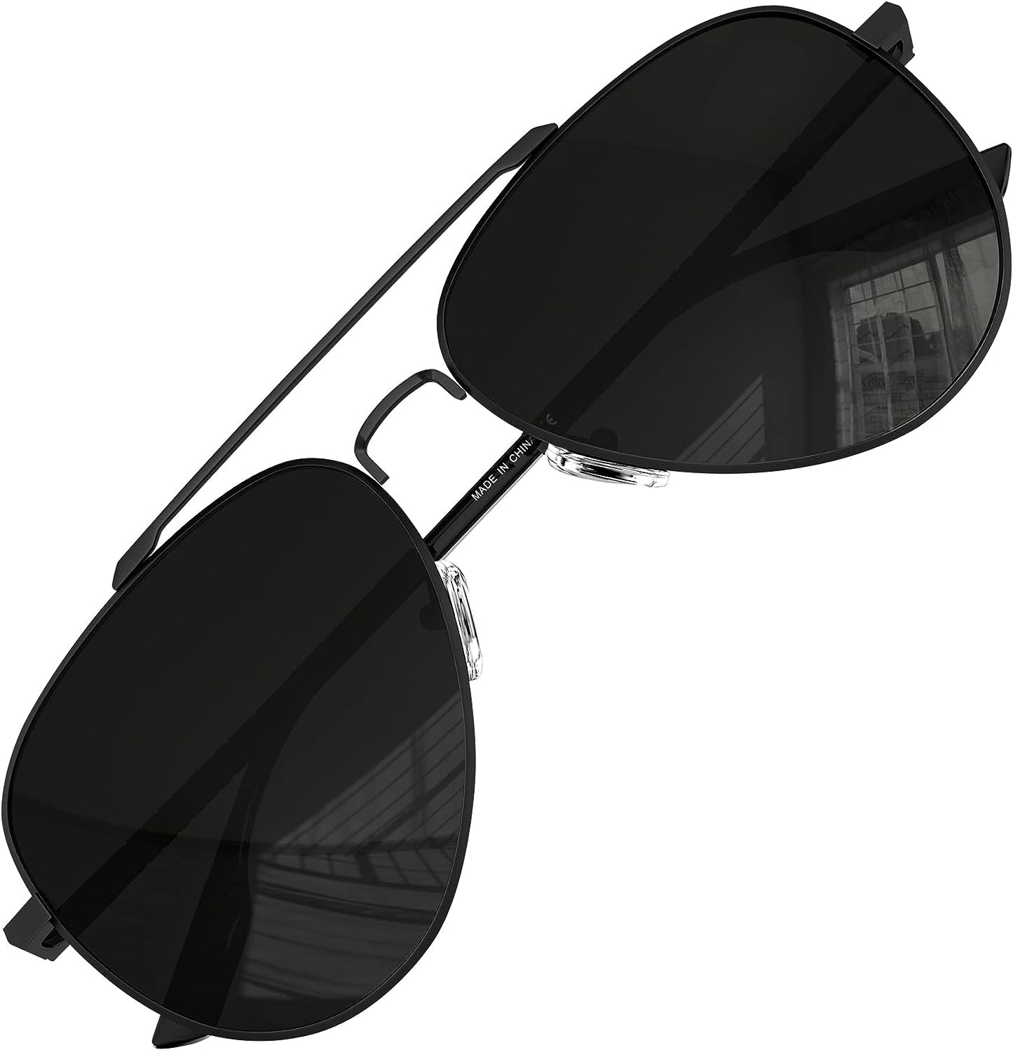 LUENX Aviator Sunglasses for Men Women Polarized - UV 400 Protection with case 60MM