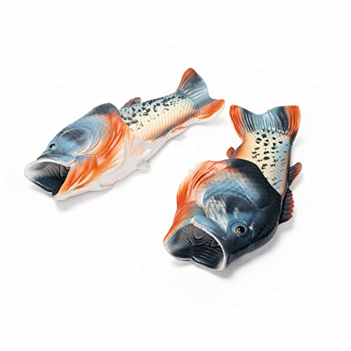 Coddies Fish Flip Flops | The Original Fish Slippers | Funny Gift, Unisex Sandals, Bass Slides, Pool, Beach & Shower Shoes | Men, Women & Kids