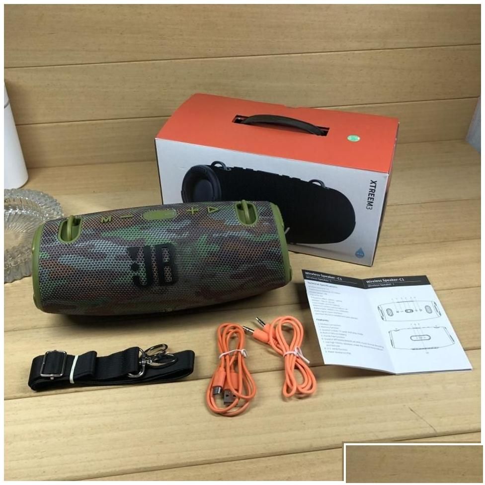 Portable Speakers Xtreme 3 Speaker Wireless Bluetooth 5.0 Waterproof Sports Bass Outdoor Jbls Stereo Music Drop Delivery Electronics Dhhfx