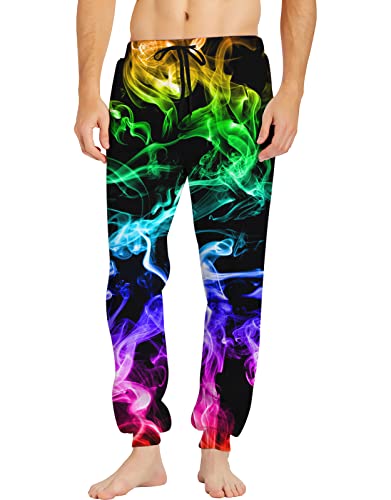 RAISEVERN Mens Sweatpants with Pockets Joggers for Men Sports Casual Sweat Pants with Drawstring