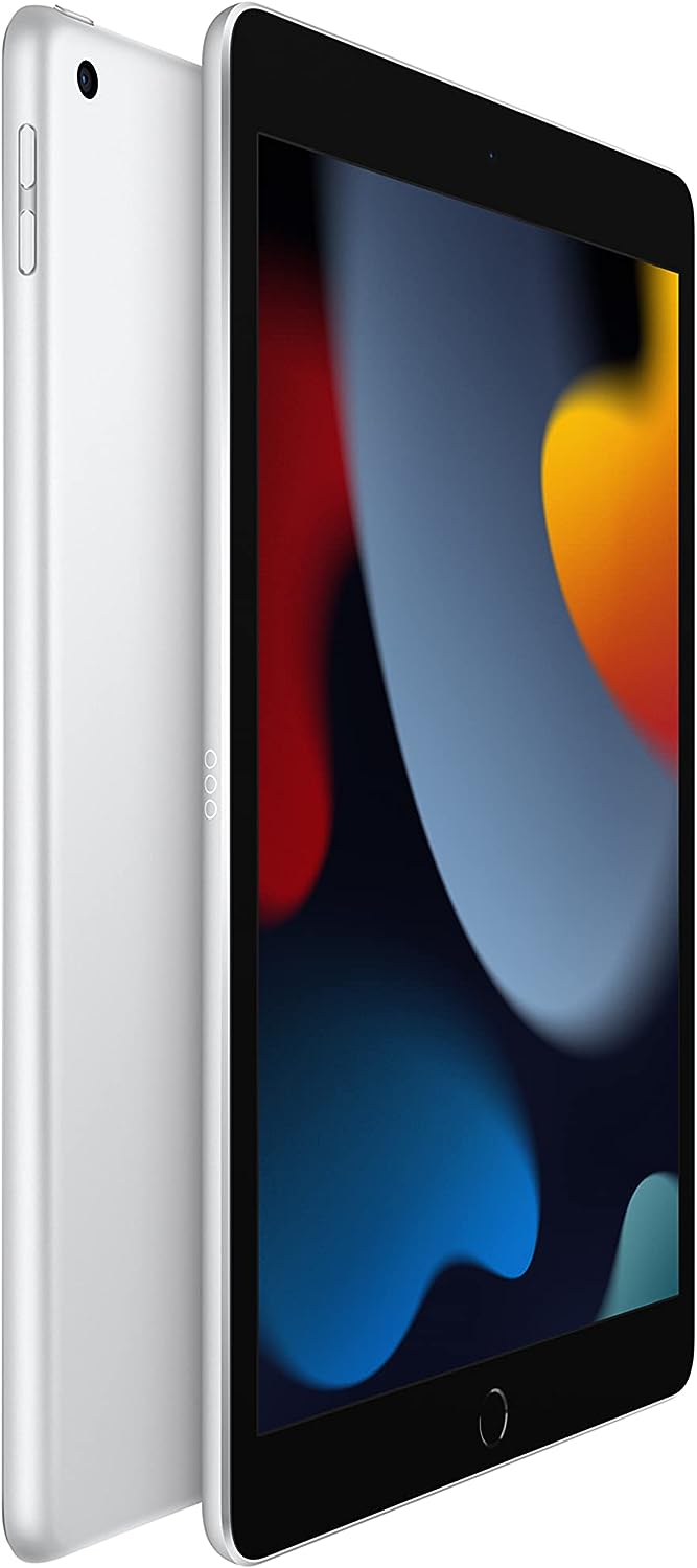 Apple iPad (9th Generation): with A13 Bionic chip, 10.2-inch Retina Display, 64GB, Wi-Fi, 12MP front/8MP Back Camera, Touch ID, All-Day Battery Life – Space Gray