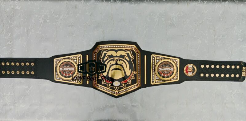Georgia Bulldog NFL Super Bowl Football Championship Title Belt Replica 2,4,6mm