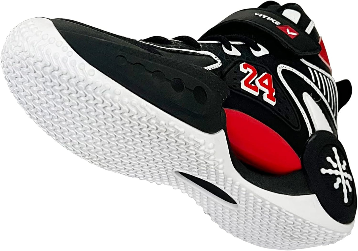 VITUOFLY Kids Basketball Shoes Boys Air Cushion Sneakers Girls Mid Top School Training Shoes Non-Slip Outdoor Sports Shoes Comfortable Boys Running Shoes Durable Little Kid/Big Kid