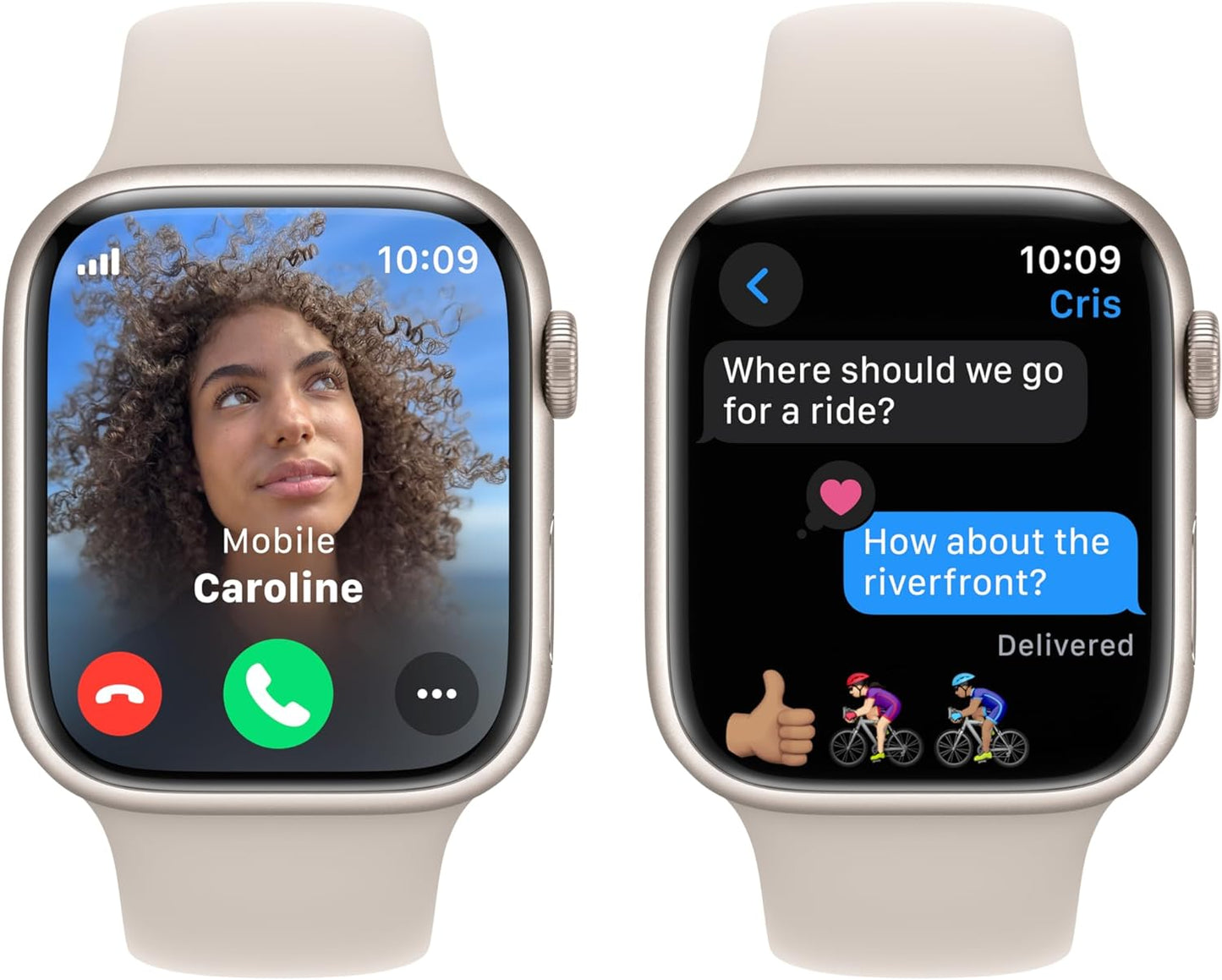 Apple Watch Series 9 [GPS + Cellular 41mm] Smartwatch with Gold Stainless Steel Case with Gold Sport Band S/M. Fitness Tracker, Blood Oxygen & ECG Apps, Always-On Retina Display